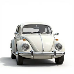 japanese vw beetle classic car, clean 3d render, octane render, isolated on a pure white background, centered, entire object in frame, sharp focus, soft studio lighting