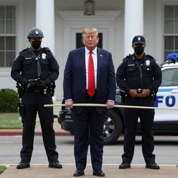 Donald Trump getting arrested by the FBI
