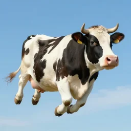 a highly detailed beautiful portrait of a flying cow, by gregory manchess, james gurney, james jean