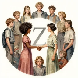 the circle complete, greek symbol zeta, diversity team, afro, european, asian, handshake, highly detailed, digital painting, watercolor, soviet realism, engraving, artstation, concept art, smooth, sharp focus, vivid grunge, manga, illustration, unreal engine 5, 8 k, art by bilibin and kuvshinov and malevich and mucha