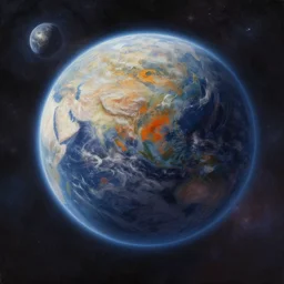 beautiful realistic space, highly detailed, digital painting