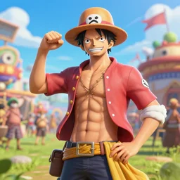 onepiece pirate island fiesta, unreal engine, 8 k, ultra realistic, ultra detail