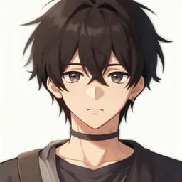 anime male character called dynty 2 painted in anime style, detailed