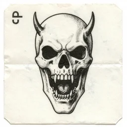 ambrotintype scan of a ticket to hell