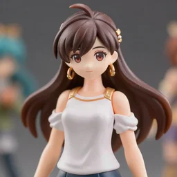 still figurine of tracer wearing an elegant summer blouse, official store photo, commercial photo, featured on amiami, 8 k, 8 5 mm, f. 1 4, beautiful composition