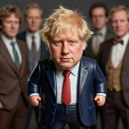 closeup portrait of a tin toy boris johnson, depth of field, zeiss lens, detailed, symmetrical, centered, fashion photoshoot, by nicoletta ceccoli, mark ryden, lostfish, earl nore, hyung tae, frank frazetta, breathtaking, 8 k resolution, extremely detailed, beautiful, establishing shot, artistic, hyperrealistic, octane render