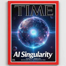 TIME magazine cover, the coming AI singularity, from Stable Diffusion to Eternity