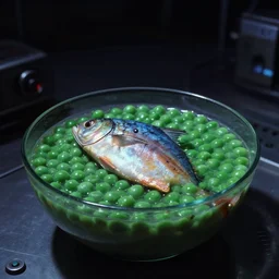 tuna and peas aspic in cyberspace, in 1 9 9 5, y 2 k cybercore, industrial low - light photography, still from a ridley scott movie