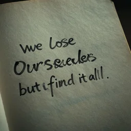 we lose ourselves, but we find it all,, highly detailed, sharp, cinematic, 8 k,