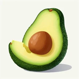 avocado being stolen, parietal art style