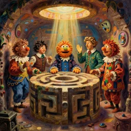 jim henson's labyrinth. oubliette. you are in an oubliette : a place where people and things are put to be forgotten by edgar maxence and caravaggio and michael whelan and delacroix style, artistic, intricate painting, cinematic lighting, hyper realistic, extremely detailed, vivid colors, establishing shot, dramatic lighting