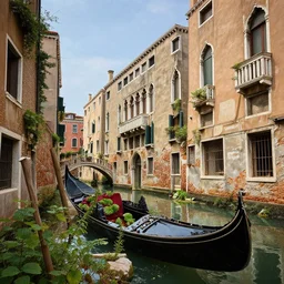 photo of overgrown venice in ruins, highly detailed, 8 k, hdr, close up, smooth, sharp focus, high resolution, award - winning photo