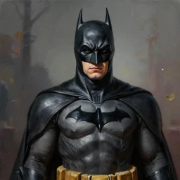 a portrait of Batman in Wonderland, realistic painting, high definition, digital art, matte painting, very detailed, realistic