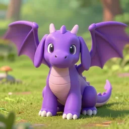 purple puppy dragon