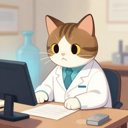 The cat is a quantum physicist, artstation