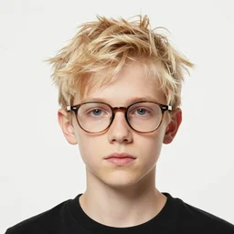 portrait of boy with blonde chaotic hair and glasses, symmetric, detailed, by anato finnstark, by alena aenami, by john harris, by ross tran, by wlop, by andreas rocha