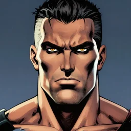 by jack kirby : macro face of male
