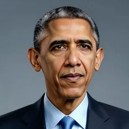 barack obama as a cyborg portrait, digital art
