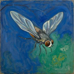 A painting by Chagall, fly