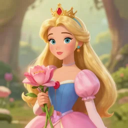 anna the flower princess, trending on artstation.
