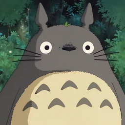 tom hanks!!!! anime character in totoro, close up face , by ghibli studio