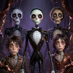 tim burton art, scariest horror nightmare by beksinski and junji iyo and horiyoshi iii, digital art, deepdream trending on artstation, metallic colors, oxidized copper, photorealistic, octane, hyper detailed, trending on deviantart, sharp focus, photography, unreal engine