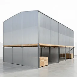 a modern warehouse, by m c esher, esher, esher, esher, esher, esher