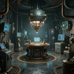 secret underground lab, unreal engine, octane, 4 k, videogame style, retro tech