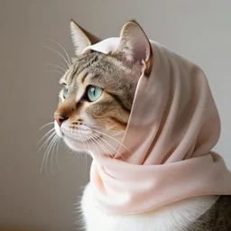 a profile picture of a cat in a hijab