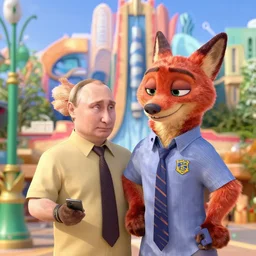putin as an animal in zootopia