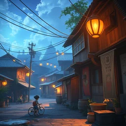 a wholesome animation key shot of slums by studio ghibli, animation, sharp, rendered in unreal engine 5, focused, anime key art by greg rutkowski, bloom, dramatic lighting