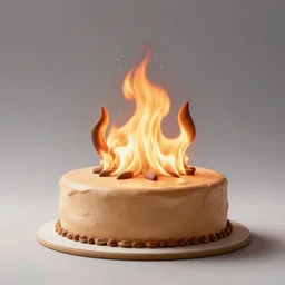 bippy cake on fire