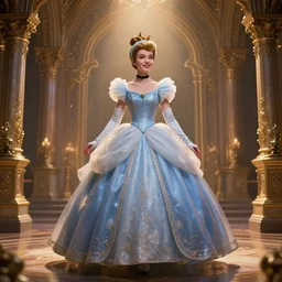 cinderella, fairy tale, stunning, surrounding cinematic light, hyper detailed, ornate and intricate, 4 k cinematic octane render