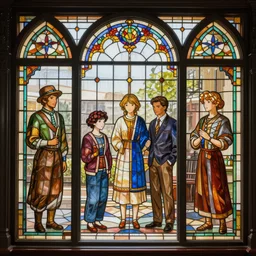 oriental stained glass window shop in the victorian era, magnificent, close up, details, sharp focus, elegant, highly detailed, illustration, by Jordan Grimmer and greg rutkowski and PiNe(パイネ) and 薯子Imoko and 香川悠作 and wlop and maya takamura, intricate, beautiful, Trending artstation, pixiv, digital Art