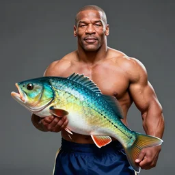 mike tyson after he transformed into a fish