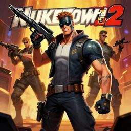 nuketown 2 0 2 5 in the art style as nekro artstation,