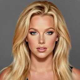 A portrait painting of britney spears; ; 8k