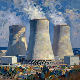 diablo canyon nuclear power plant by Paul Signac