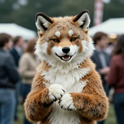 The geneva furry convention, photograph, colourised, 1984