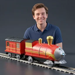fisher price miniature bullet train, octane render subsurface scattering, award winning, vray studio portrait, photo by tyler mitchell