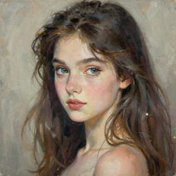 anime rooney mara, intricate oil painting by greg rutkowski, trending on artstation