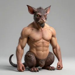 8K Photography from a Male muscled short haired Satyr , goatee, by Jimmy Nelson, Artstation