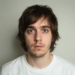 the face of a person named barry ghostoast, nicknamed scary barry