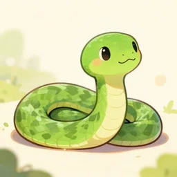 a cute lil smiling snek