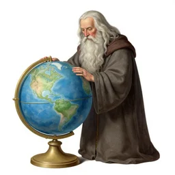Gandalf pondering his orb by Henry Gray, technicolor