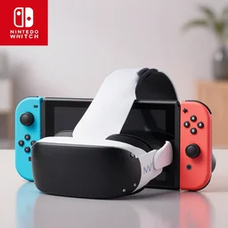 a 4 k photorealistic photo product photo of a nintendo switch vr headset.