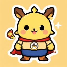 cute miss mascot scarhino scarhino heracross super hero sticker art, cronobreaker, beeple game icon