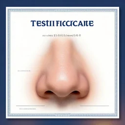 a real life Testificate with a large nose