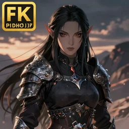 dark elf warrior woman, beautiful face, fantasy anime, ross tran, studio ghibli, trending on pixiv, cinematic, 4K