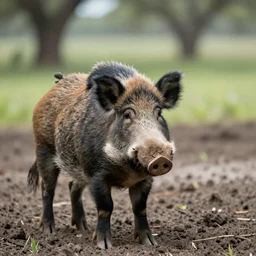 wild pigs in the Texas hill country, 50mm, professional photography